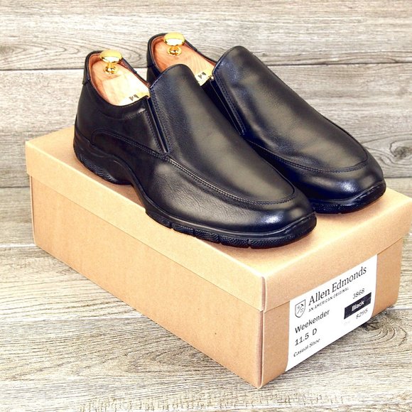 Allen Edmonds WEEKENDER Casual Shoe 11.5 D Black * add $15 new Cedar Trees main image 4